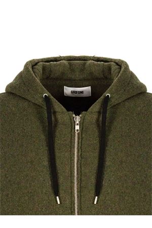 Green wool and cashmere jacket MAURO GRIFONI | GV16113227068